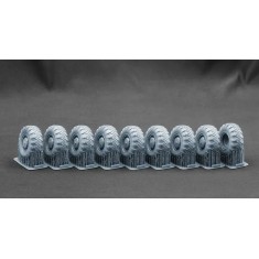 1/35 Modern MAZ 543 V-203 Sagged Wheel set for Trumpeter/Meng kits