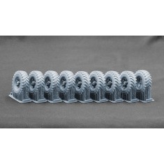 1/35 Modern ChMZAP-5247G Semi-trailer Sagged Wheel set for Trumpeter kits