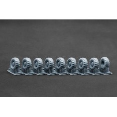 1/72 Modern MAZ 543 V-203 Sagged Wheel set for HobbyBoss kits