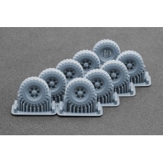 1/72 Modern ChMZAP-5247G Semi-trailer Ordinary Wheel set for Trumpeter/Takom
