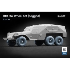 1/72 Modern BTR-152 Sagged Wheel set for ICM kits