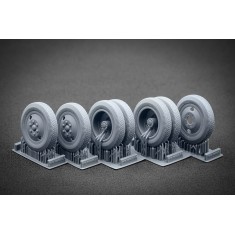 1/35 WWII ZIS-5 Sagged Wheel set for HobbyBoss kits