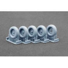 1/35 Schwimmwagen Gelandereifen V2 (200-16) Weighted Wheels for Italeri/Tamiya/AFV Club
