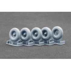 1/35 Kubelwagen Type 82 Balon 2 Weighted Wheels for Meng/Tamiya Kits