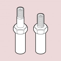 1/24 Tyre valves NASCAR type V.2 (40pcs, 2 types - short and long)