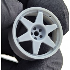 1/24 5x Rim (Speedline Corse 2013C type) for Tamiya Subaru Impreza WRC 98/99 Rubber Tyres
