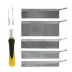 Saw Set: #5 Handle and 7 Saw Blades (8pcs)