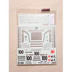 1/24 Honda Civic EF3 Gr.A JTC 89 Idemitsu Motion Decal