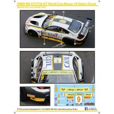 1/24 BMW M6 GT3 FIA GT World Cup Macau 16 Option Decal
