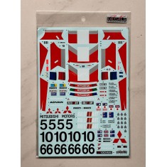 1/24 Mitsubishi Starion Gr.A JTC/Macau Guia 85 Team Ralliart Decal