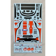 1/24 Porsche 911 RSR FIA WEC 24 H of Le mans 2018 Gulf Racing Decal