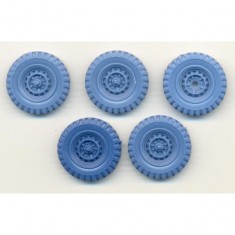 1/35 GAZ 67 Wheels for Trumpeter kit (5 wheels)