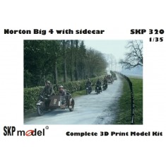 1/35 Norton Big 4 Motorcycle with Sidecar