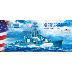 1/700 WWII Gearing Class Destroyer DD-742 & DD-831 (2 kits)