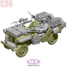 1/24 WWII British SAS 1/4ton 4x4 Patrol car Conversion Kit Ver.2