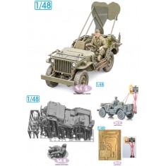 1/48 WWII US Army 1/4ton 4x4 Truck "FOLLOW ME"