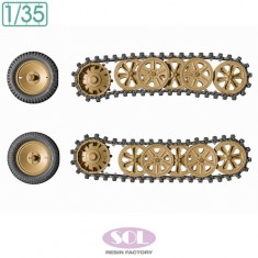 1/35 German Sd.Kfz.250/3 Weighted Wheels & Tracks Detail Up Set for Tamiya (3D Printed Kit)