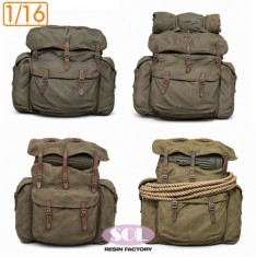 1/16 WWII German M31 Gebirgsjager Early Rucksack Set (4pcs)