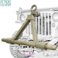 1/35 Tandem Hitch Tow Bar for WWII US 1/4-Ton 4x4 Truck