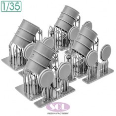 1/35 WWII German 200L Fuel Drums (4pcs)