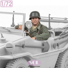 1/72 WWII German Schwimmwagen Driver