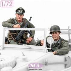 1/72 WWII German Schwimmwagen Crew