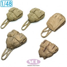 1/48 WWII German Rucksack Set for Sd.Kfz.250/3 (5pcs)
