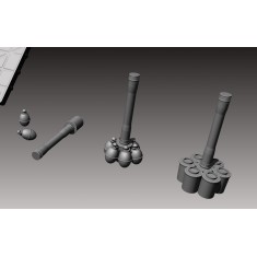 1/16 WWII German M24/M39 Grenade
