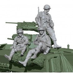 1/16 WWII US Army Airborne Set (3 figures)