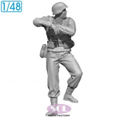 1/48 Crew #2 for WWII German Sd.kfz.250/1