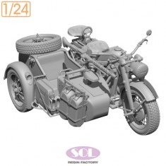 1/24 WWII German KS750 with Sidecar