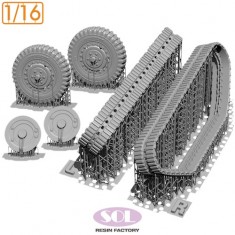 1/16 M3A1 Weighted Wheels and Track for Andys Hobby HQ kits