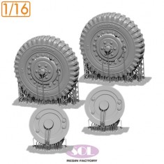1/16 M3A1 Weighted Wheels for Andys Hobby HQ kits