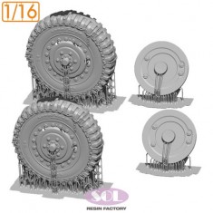 1/16 M3A1 Weighted Wheels with Chain for Andys Hobby HQ