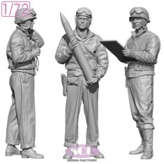 1/72 WW II US M10 Tank Crews (3 figures)