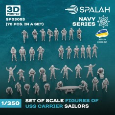 1/350 USS Aircraft Carrier Sailors (70 Figures)