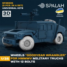 1/35 HMMWV Military Trucks Wheels ''Goodyear Wrangler'' with 12 Bolts (5pcs)