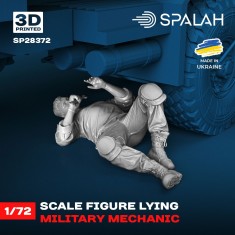 1/72 Lying Military Mechanic