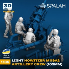 1/35 Artillery Crews for Howitzer M119A2 (4 figures)