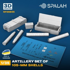 1/35 Artillery set of 105mm Shells