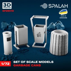 1/72 Garbage Cans (4pcs)