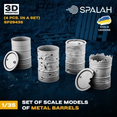 1/35 Metal Barrels (4pcs)