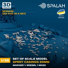 1/35 20mm Spent Casings for Marder Wiesel (214pcs)