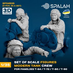1/35 Modern Tank Crew for T-64 T-72 T-80 T-90 (3pcs)