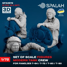 1/72 Modern Tank Crew for T-64/T-72/T-80/T-90 (3 Figures)