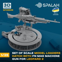 1/35 Leopard 2 Loader's Hatch with FN MAG