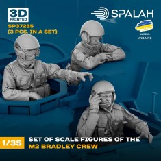 1/35 US M2 Bradley Crew for Academy/Tamiya/Meng/Kinetic kit (3 Figures, 3D Printed)