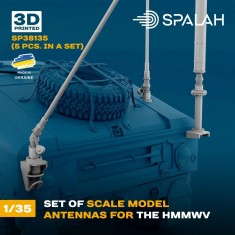 1/35 HMMWV Antenna Set for Tamiya/Academy kit (5pcs, 3D Printed)