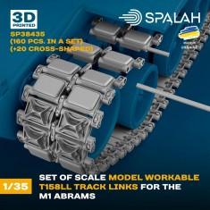 1/35 M1 Abrams T158LL Workable Tracks for Meng/Tamiya/Academy kit (160pcs + 20pcs)