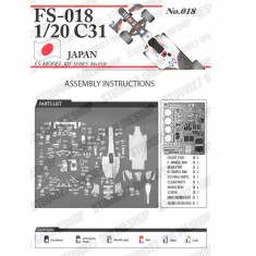 1/20 Sauber C31 Japanese GP 2012 Racing Car [Multi Material Kit]